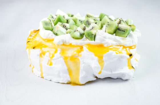 Kiwi and Passionfruit Pavlova