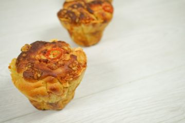 Cheese and Tomato Artisan Muffin