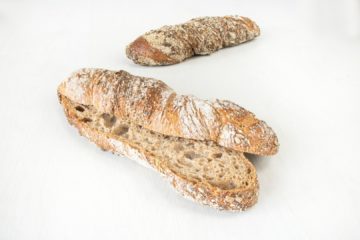 Dark Twisted Bread with Wheat Sourdough