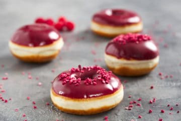 Raspberry Caramel Doughnut